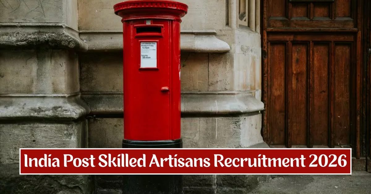 India Post Skilled Artisans Recruitment 2026