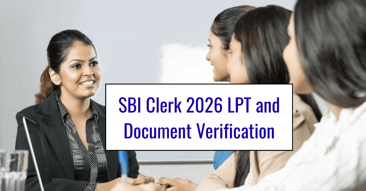 SBI Clerk LPT Schedule 2026