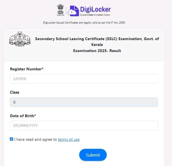 Kerala SSLC Result 2026 